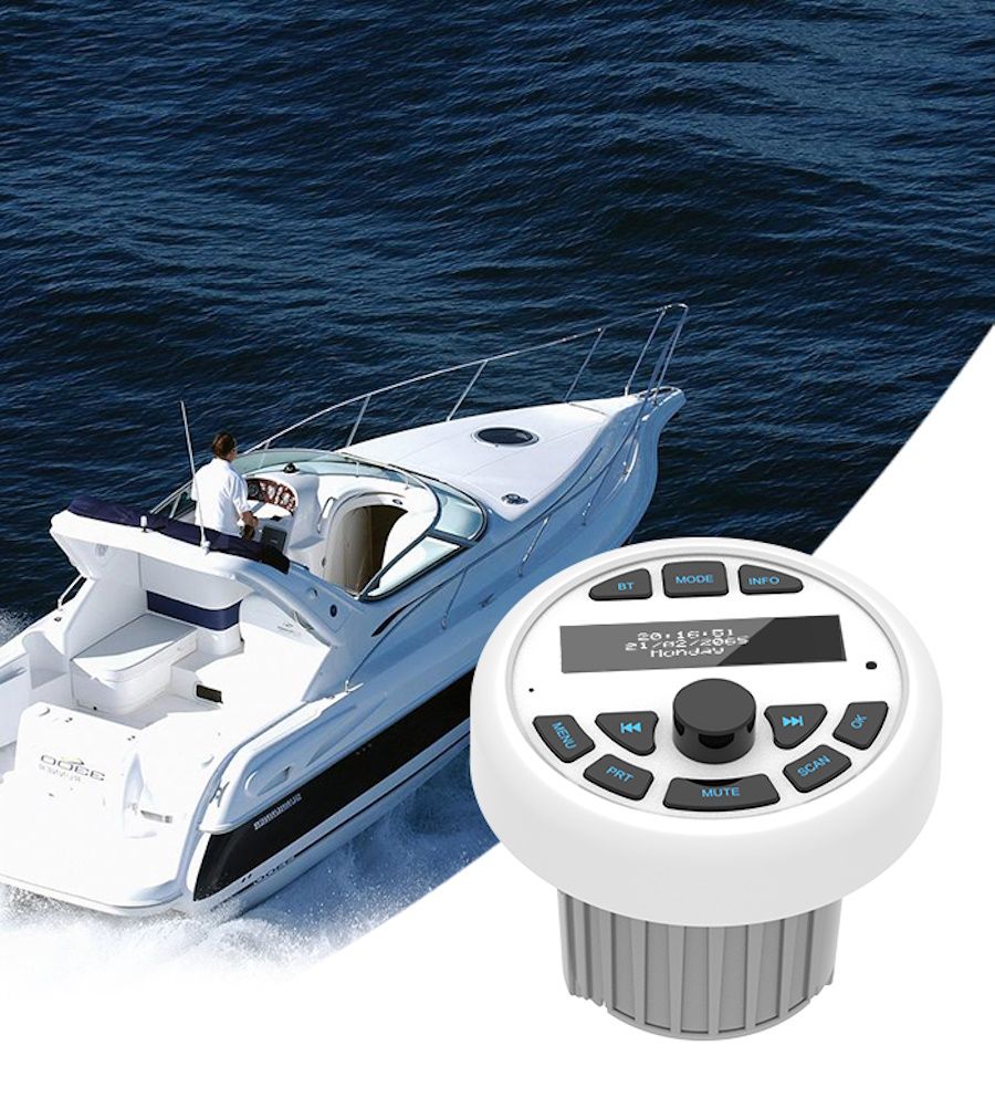 DIQ YT830W (MARINE RADIO 2.8'' - BT 5.0 - USB - AUX - 110mm) DIQ YT830W (MARINE RADIO 2.8'' - BT 5.0 - USB - AUX - 110mm)