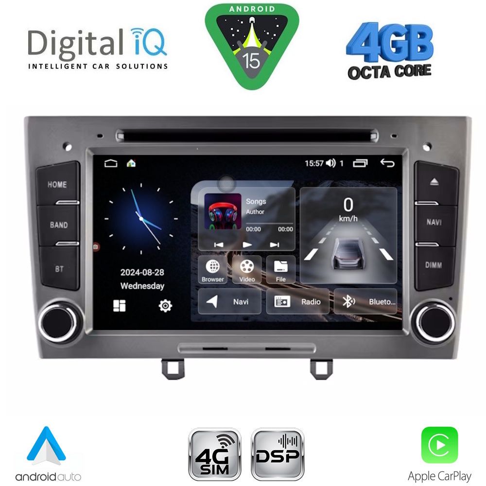 DIGITAL IQ MSG 483GR_CPA (7'' DECK) MULTIMEDIA SYSTEM for PEUGEOT 308 mod. 2007-2012 DIGITAL IQ MSG 483GR_CPA (7'' DECK) MULTIMEDIA SYSTEM for PEUGEOT 308 mod. 2007-2012