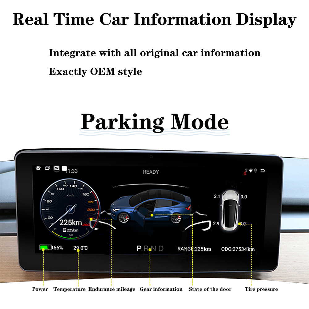DIGITAL IQ DASH T009_CPA (9inc) DASHBOARD INSTRUMENT PANEL OEM for TESLA 3 & Y DIGITAL IQ DASH T009_CPA (9inc) DASHBOARD INSTRUMENT PANEL OEM for TESLA 3 & Y