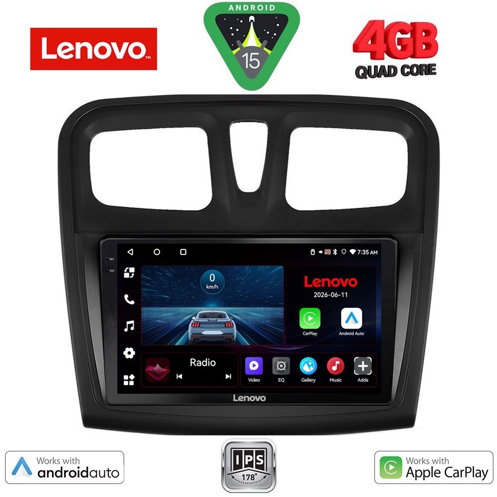 LENOVO LVE 8108SQ_CPAA (9inc) MULTIMEDIA TABLET for DACIA LOGAN – SANDERO mod. 2012-2019 LENOVO LVE 8108SQ_CPAA (9inc) MULTIMEDIA TABLET for DACIA LOGAN – SANDERO mod. 2012-2019