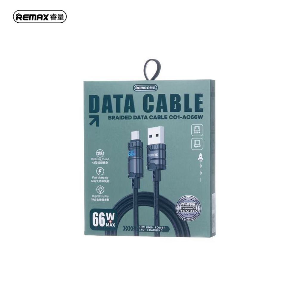 REMAX C01-AC 66W FAST CHARGING CABLE (USB-A to USB-C) REMAX C01-AC 66W FAST CHARGING CABLE (USB-A to USB-C)