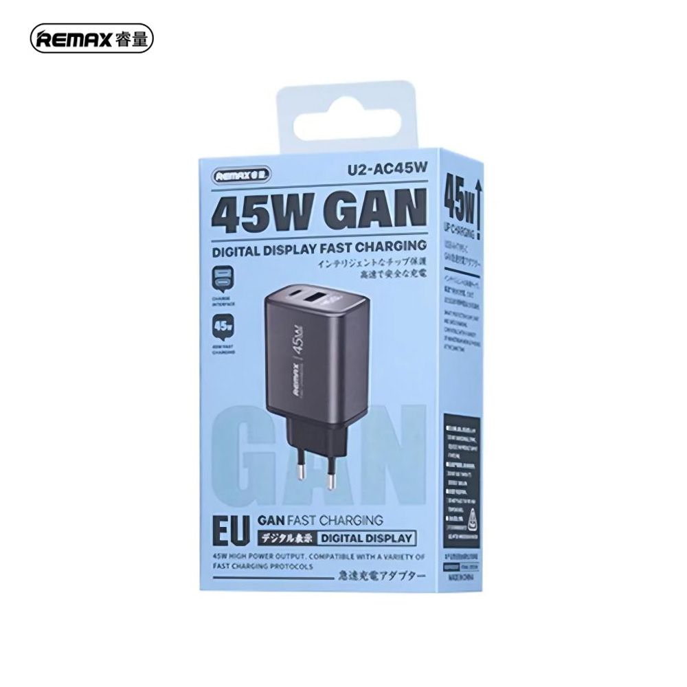 REMAX U2-AC 45W FAST CHARGER REMAX U2-AC 45W FAST CHARGER