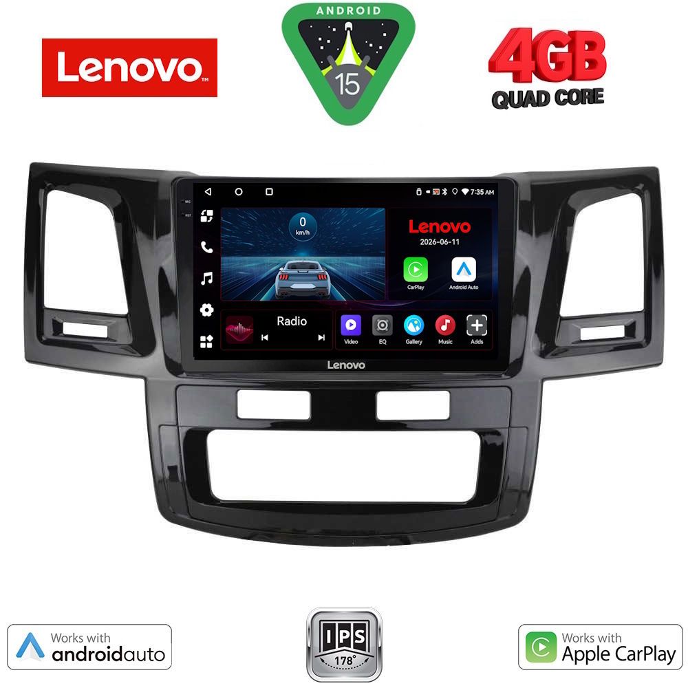 LENOVO LVE 8720_CPAA (9inc) MULTIMEDIA TABLET for TOYOTA HILUX mod. 2005-2016 LENOVO LVE 8720_CPAA (9inc) MULTIMEDIA TABLET for TOYOTA HILUX mod. 2005-2016