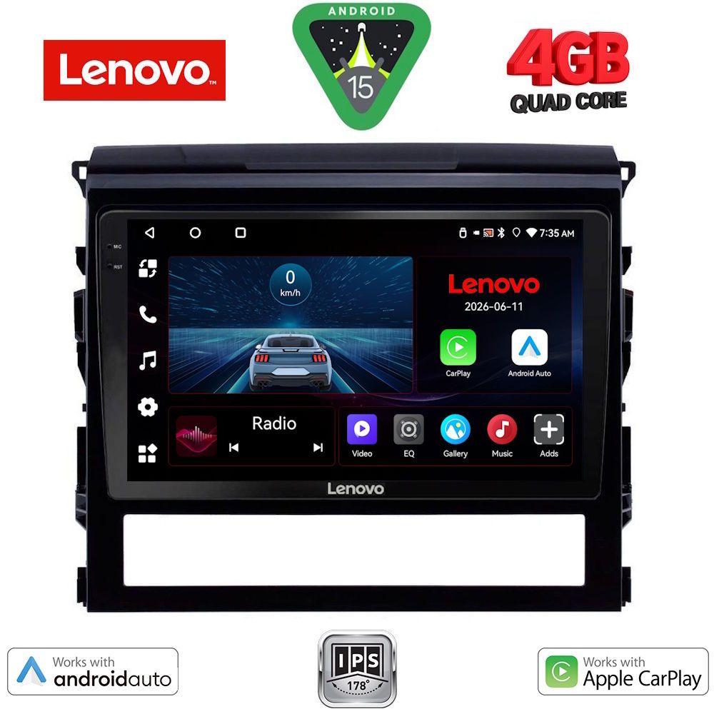LENOVO LVE 8725_CPAA (9inc) MULTIMEDIA TABLET for TOYOTA LANDCRUISER mod. 2016-2019 LENOVO LVE 8725_CPAA (9inc) MULTIMEDIA TABLET for TOYOTA LANDCRUISER mod. 2016-2019