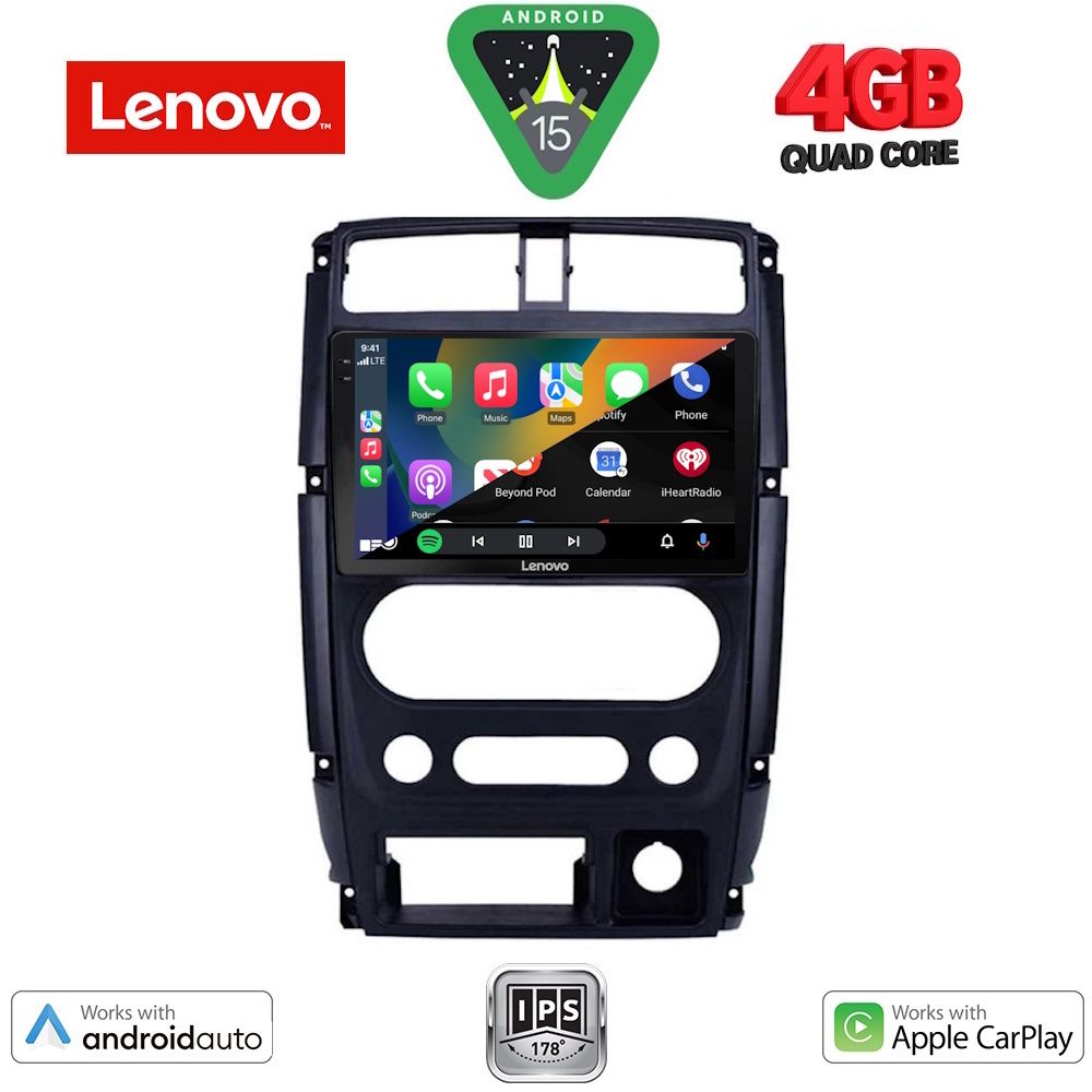 LENOVO LVE 8678_CPAA (9inc) MULTIMEDIA TABLET for SUZUKI JIMNY mod. 2007-2017 LENOVO LVE 8678_CPAA (9inc) MULTIMEDIA TABLET for SUZUKI JIMNY mod. 2007-2017