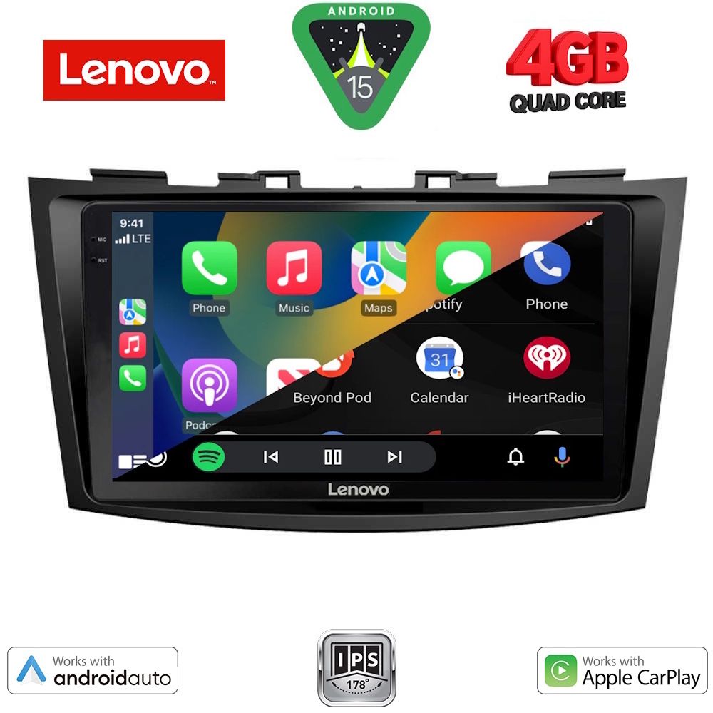 LENOVO LVE 8685_CPAA (9inc) MULTIMEDIA TABLET for SUZUKI SWIFT mod. 2011-2016 LENOVO LVE 8685_CPAA (9inc) MULTIMEDIA TABLET for SUZUKI SWIFT mod. 2011-2016