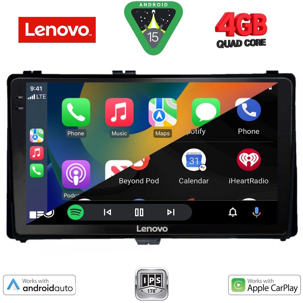 LENOVO LVE 8703_CPAA (9inc) MULTIMEDIA TABLET for TOYOTA AURIS mod. 2015-2021 – AYGO X mod. 2022-2026 – COROLLA mod. 2017-2019 LENOVO LVE 8703_CPAA (9inc) MULTIMEDIA TABLET for TOYOTA AURIS mod. 2015-2021 – AYGO X mod. 2022-2026 – COROLLA mod. 2017-2019