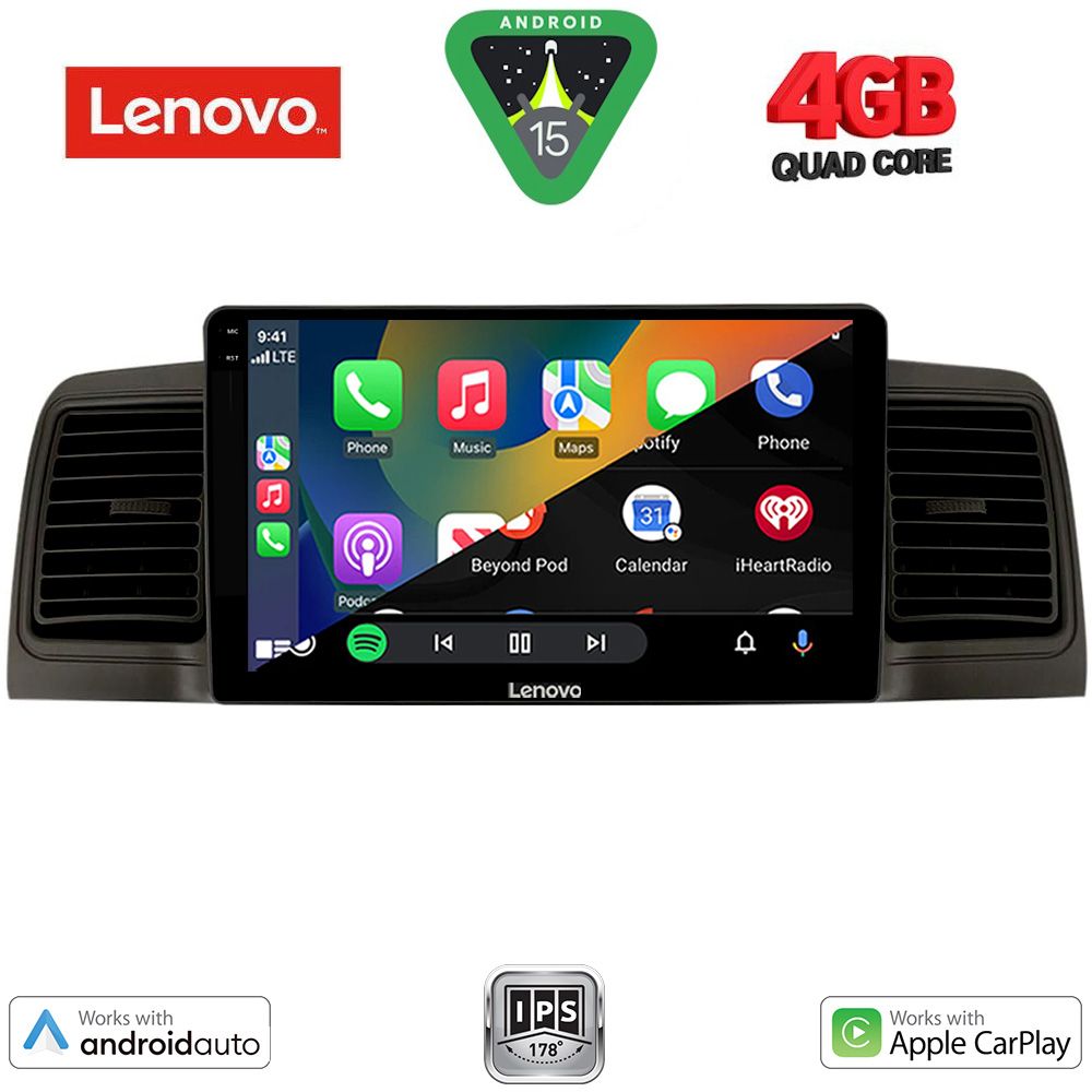 LENOVO LVE 8712BL_CPAA (9inc) MULTIMEDIA TABLET for TOYOTA COROLLA mod. 2001-2006 (BLACK) LENOVO LVE 8712BL_CPAA (9inc) MULTIMEDIA TABLET for TOYOTA COROLLA mod. 2001-2006 (BLACK)