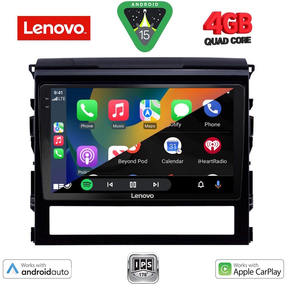 LENOVO LVE 8725_CPAA (9inc) MULTIMEDIA TABLET for TOYOTA LANDCRUISER mod. 2016-2019 LENOVO LVE 8725_CPAA (9inc) MULTIMEDIA TABLET for TOYOTA LANDCRUISER mod. 2016-2019