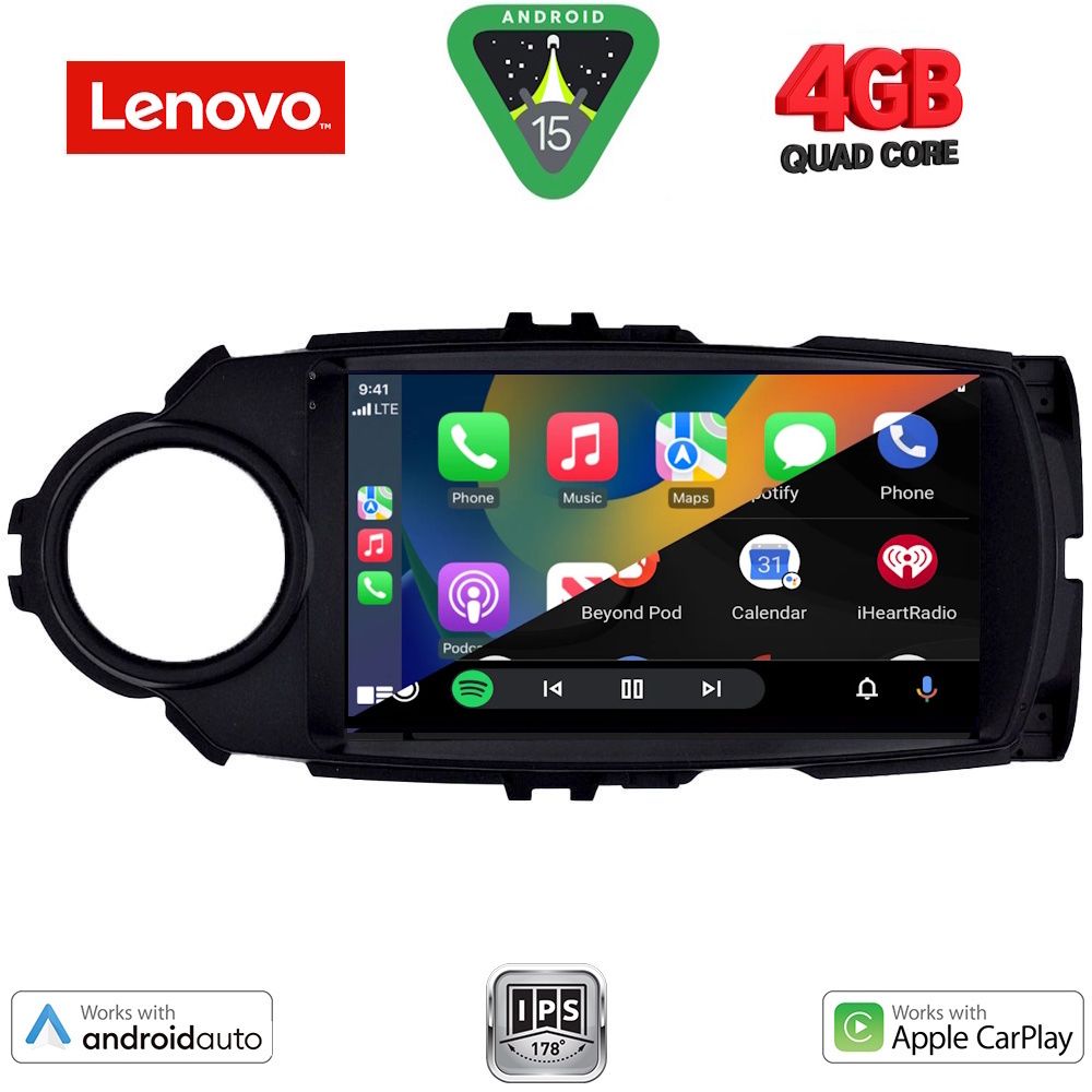 LENOVO LVE 8737FL_CPAA (9inc) MULTIMEDIA TABLET for TOYOTA YARIS mod. 2015-2020 LENOVO LVE 8737FL_CPAA (9inc) MULTIMEDIA TABLET for TOYOTA YARIS mod. 2015-2020