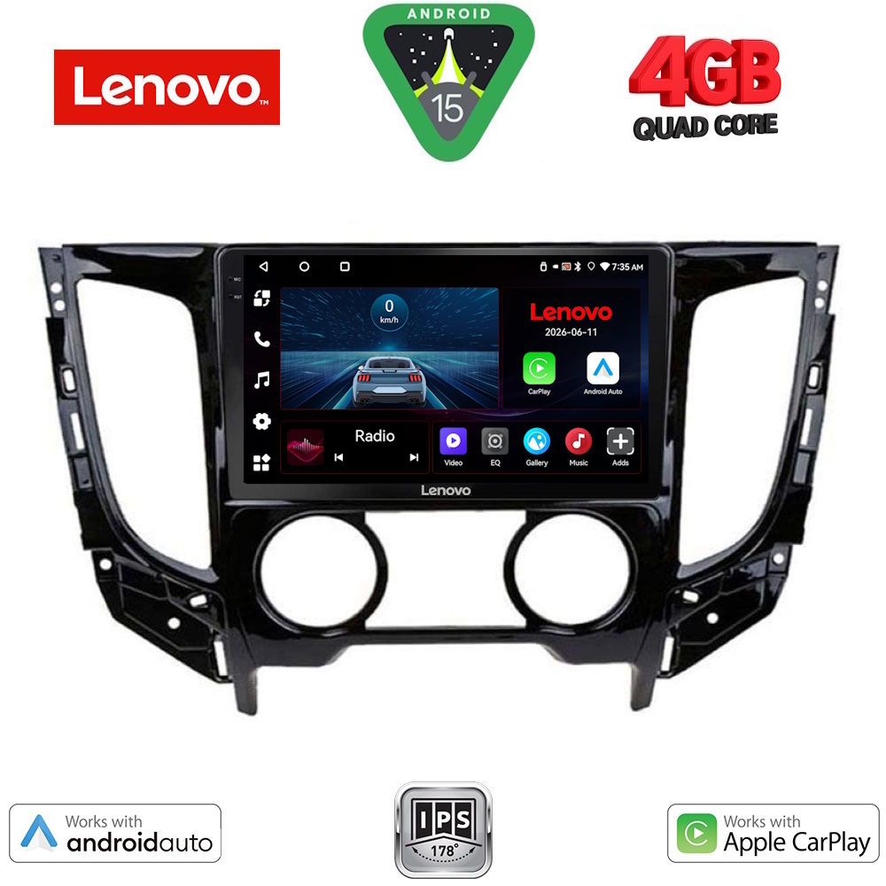 LENOVO LVE 8437_CPAA A/C (9inc) MULTIMEDIA TABLET for MITSUBISHI L200 mod. 2015-2019 with A/C LENOVO LVE 8437_CPAA A/C (9inc) MULTIMEDIA TABLET for MITSUBISHI L200 mod. 2015-2019 with A/C