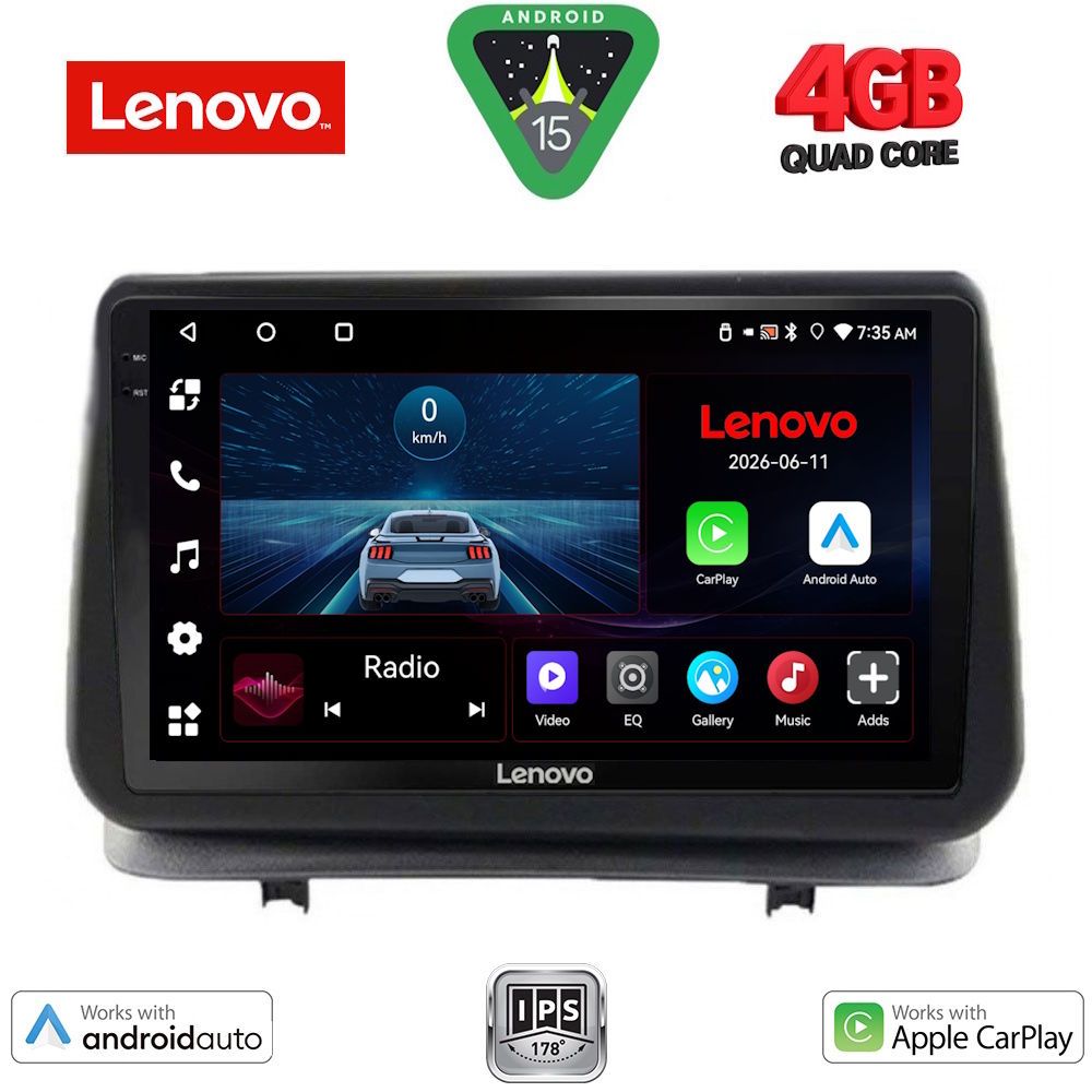 LENOVO LVE 8543_CPAA (9inc) MULTIMEDIA TABLET for RENAULT CLIO mod. 2005-2011 LENOVO LVE 8543_CPAA (9inc) MULTIMEDIA TABLET for RENAULT CLIO mod. 2005-2011