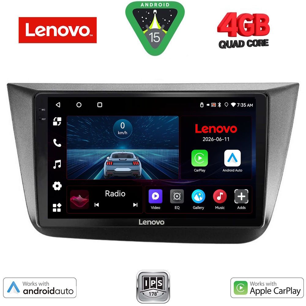 LENOVO LVE 8570_CPAA (9inc) MULTIMEDIA TABLET for SEAT ALTEA mod. 2004-2015 LENOVO LVE 8570_CPAA (9inc) MULTIMEDIA TABLET for SEAT ALTEA mod. 2004-2015
