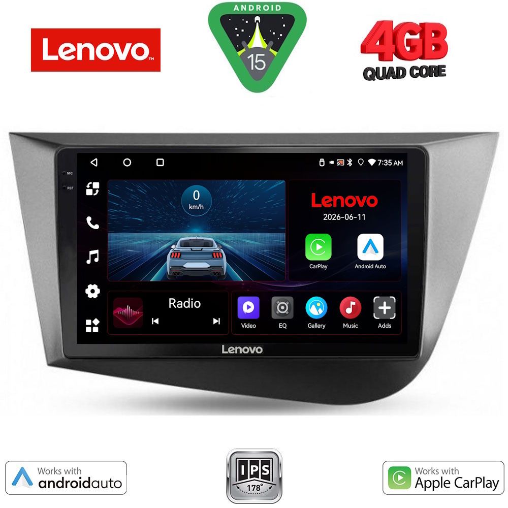 LENOVO LVE 8574_CPAA (9inc) MULTIMEDIA TABLET for SEAT LEON mod. 2005-2012 LENOVO LVE 8574_CPAA (9inc) MULTIMEDIA TABLET for SEAT LEON mod. 2005-2012