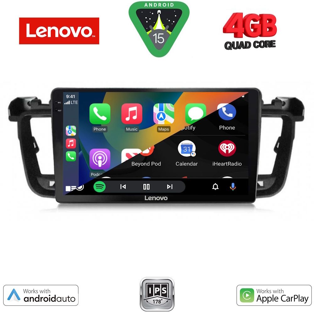 LENOVO LVE 8518_CPAA (9inc) MULTIMEDIA TABLET for PEUGEOT 508 mod. 2010-2016 LENOVO LVE 8518_CPAA (9inc) MULTIMEDIA TABLET for PEUGEOT 508 mod. 2010-2016