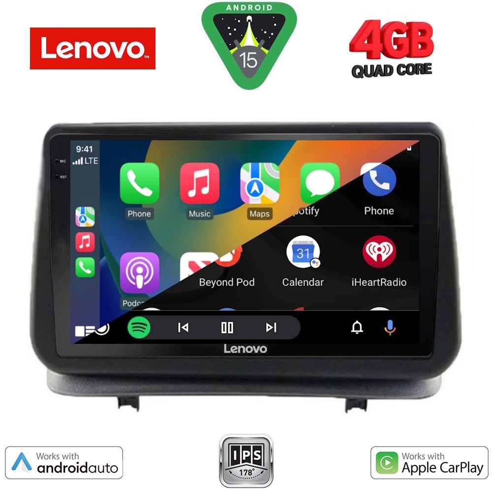 LENOVO LVE 8543_CPAA (9inc) MULTIMEDIA TABLET for RENAULT CLIO mod. 2005-2011 LENOVO LVE 8543_CPAA (9inc) MULTIMEDIA TABLET for RENAULT CLIO mod. 2005-2011