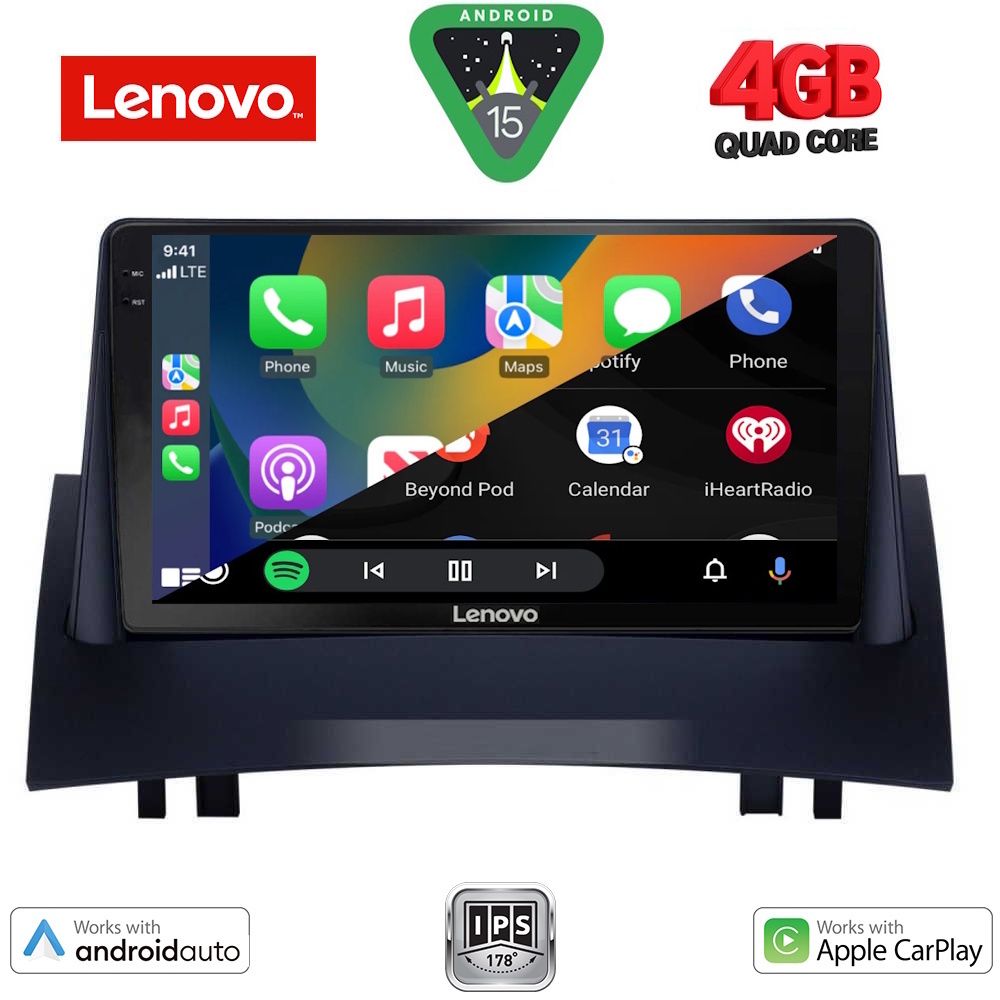 LENOVO LVE 8555_CPAA (9inc) MULTIMEDIA TABLET for RENAULT MEGANE 2 mod. 2002-2008 LENOVO LVE 8555_CPAA (9inc) MULTIMEDIA TABLET for RENAULT MEGANE 2 mod. 2002-2008