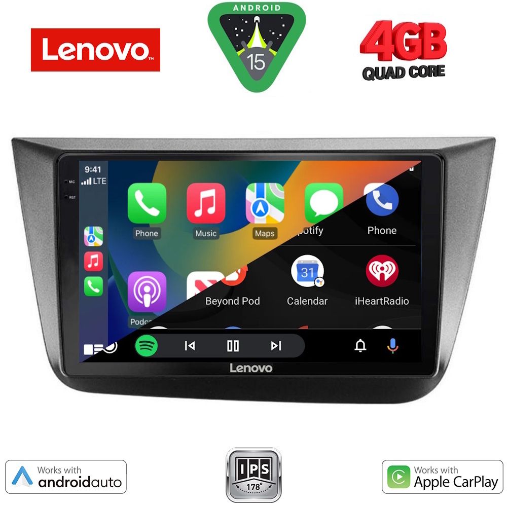 LENOVO LVE 8570_CPAA (9inc) MULTIMEDIA TABLET for SEAT ALTEA mod. 2004-2015 LENOVO LVE 8570_CPAA (9inc) MULTIMEDIA TABLET for SEAT ALTEA mod. 2004-2015
