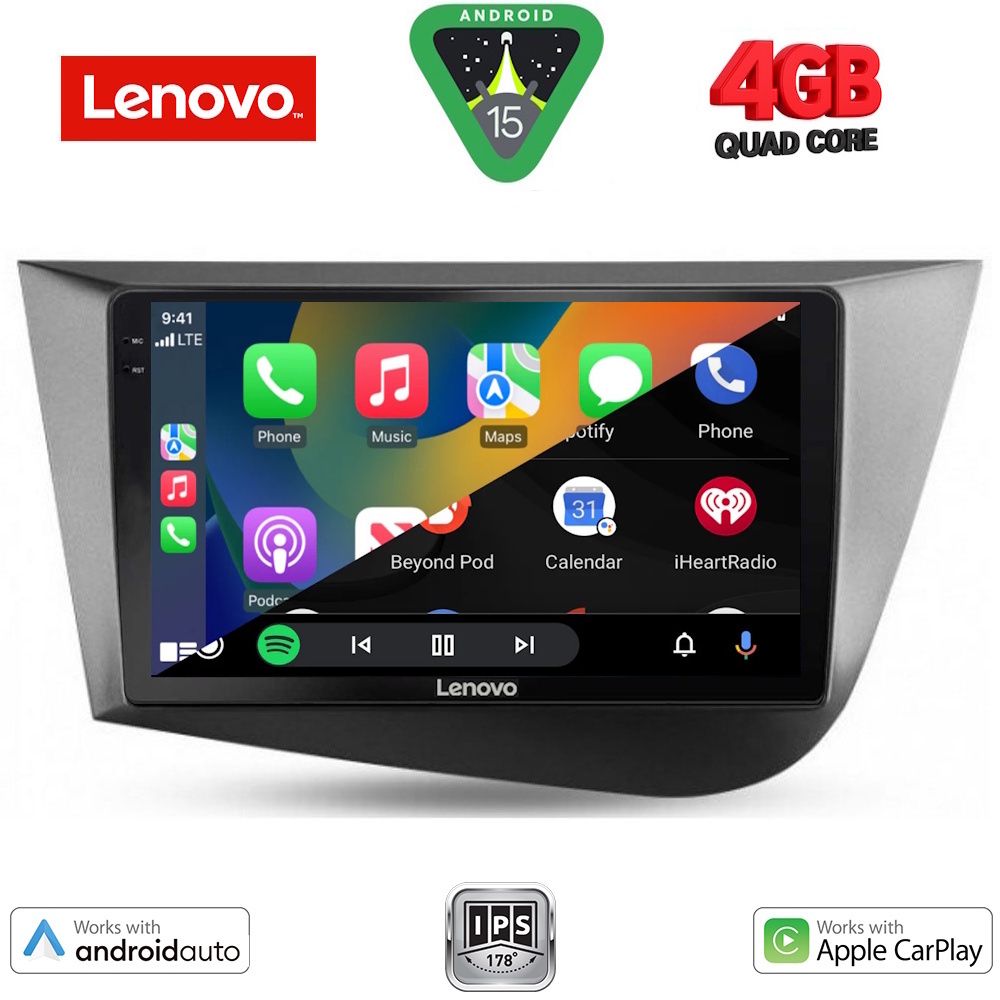 LENOVO LVE 8574_CPAA (9inc) MULTIMEDIA TABLET for SEAT LEON mod. 2005-2012 LENOVO LVE 8574_CPAA (9inc) MULTIMEDIA TABLET for SEAT LEON mod. 2005-2012