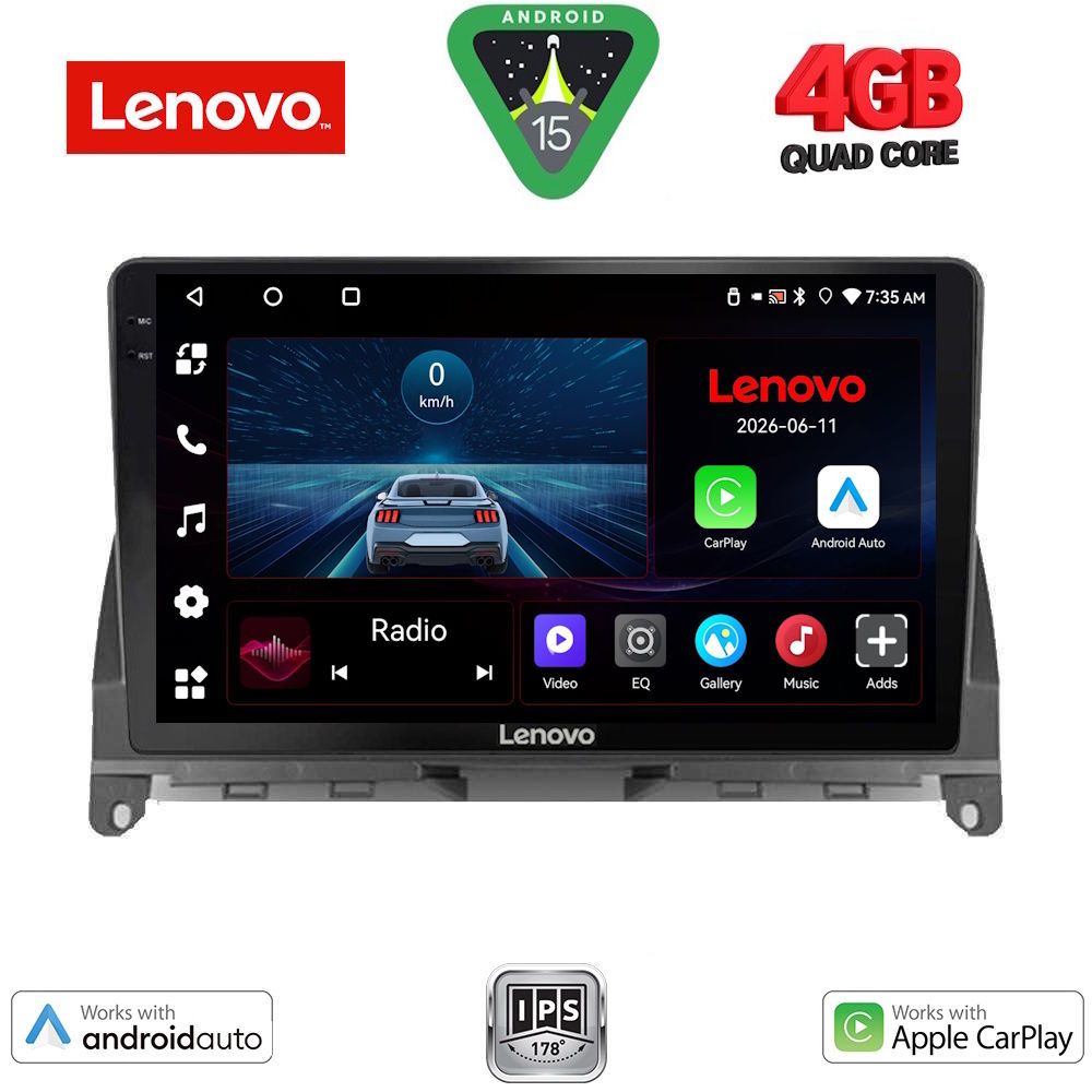 LENOVO LVE 8405_CPAA (9inc) MULTIMEDIA TABLET for MERCEDES C (W204) mod. 2007-2011 LENOVO LVE 8405_CPAA (9inc) MULTIMEDIA TABLET for MERCEDES C (W204) mod. 2007-2011