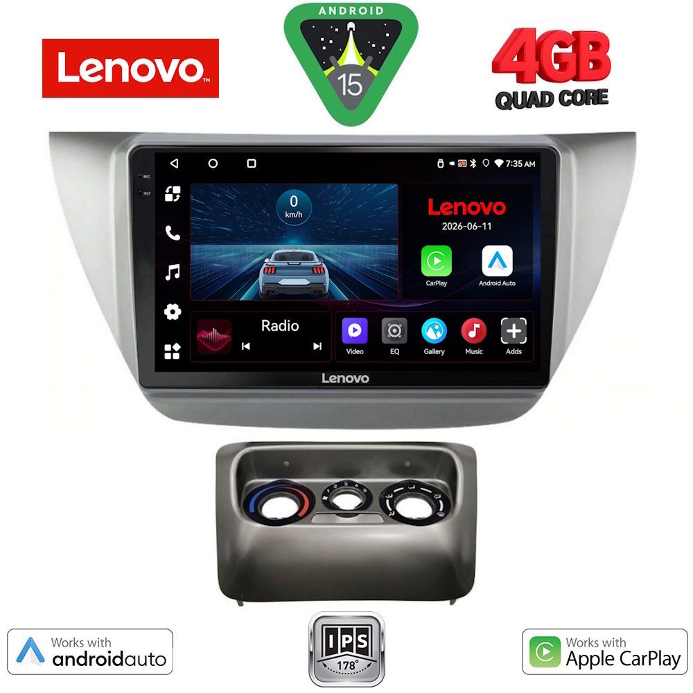 LENOVO LVE 8433_CPAA (9inc) MULTIMEDIA TABLET for MITSUBISHI LANCER mod. 2000-2007 LENOVO LVE 8433_CPAA (9inc) MULTIMEDIA TABLET for MITSUBISHI LANCER mod. 2000-2007