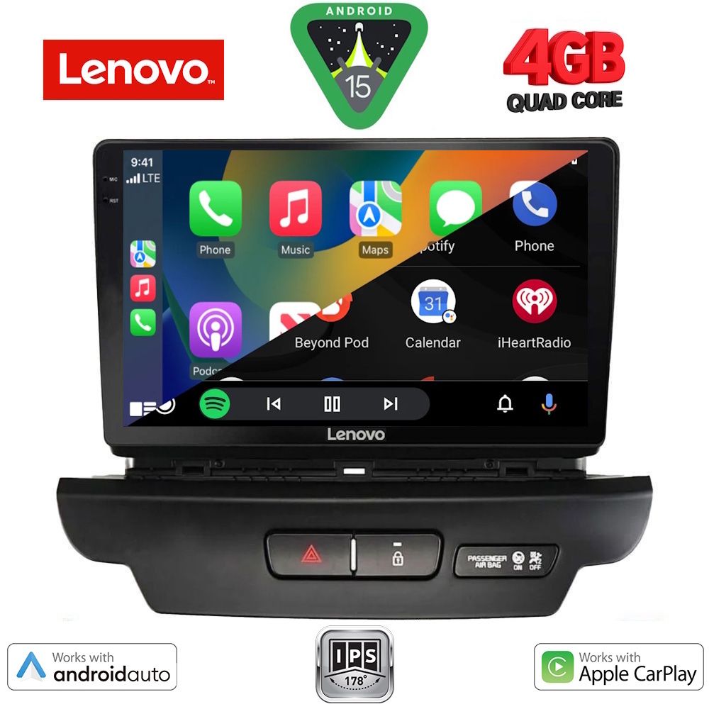 LENOVO LVE 8304_CPAA (9inc) MULTIMEDIA TABLET for KIA CEED - XCEED mod. 2018-2022 LENOVO LVE 8304_CPAA (9inc) MULTIMEDIA TABLET for KIA CEED - XCEED mod. 2018-2022