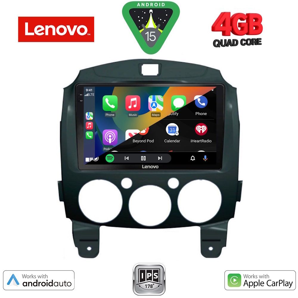 LENOVO LVE 8361_CPAA (9inc) MULTIMEDIA TABLET for MAZDA 2 mod. 2007-2014 LENOVO LVE 8361_CPAA (9inc) MULTIMEDIA TABLET for MAZDA 2 mod. 2007-2014