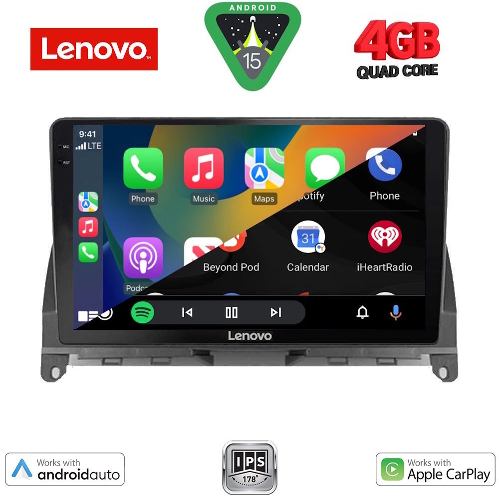 LENOVO LVE 8405_CPAA (9inc) MULTIMEDIA TABLET for MERCEDES C (W204) mod. 2007-2011 LENOVO LVE 8405_CPAA (9inc) MULTIMEDIA TABLET for MERCEDES C (W204) mod. 2007-2011