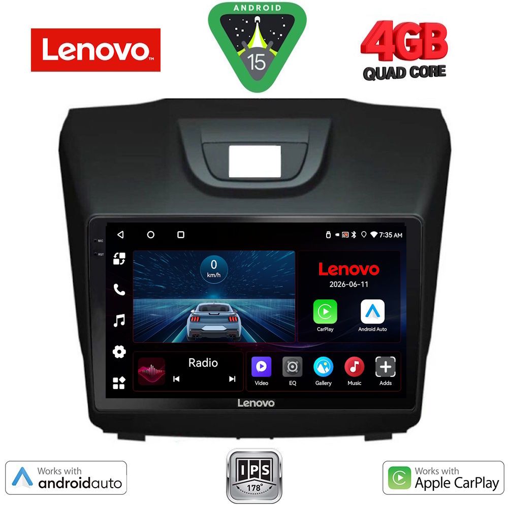 LENOVO LVE 8255_CPAA (9inc) MULTIMEDIA TABLET for ISUZU DMAX mod. 2012-2020 LENOVO LVE 8255_CPAA (9inc) MULTIMEDIA TABLET for ISUZU DMAX mod. 2012-2020