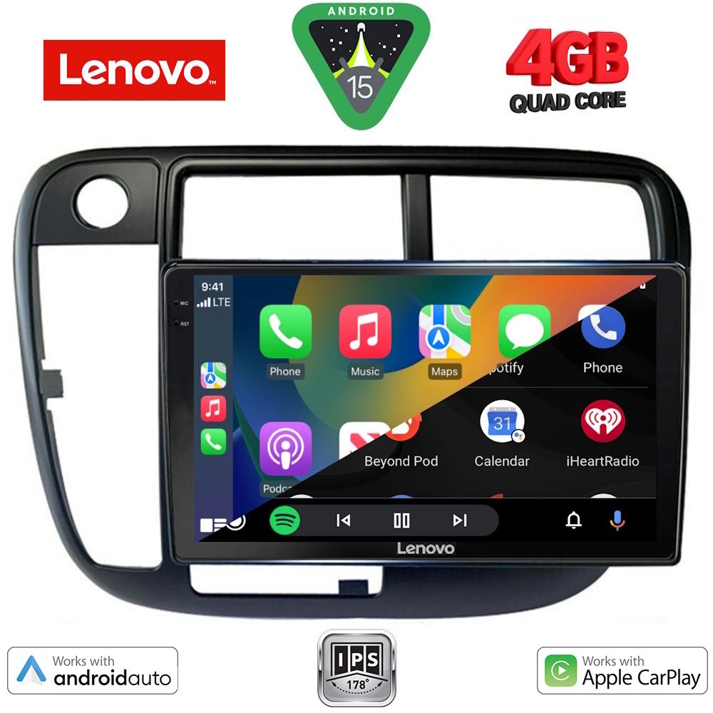 LENOVO LVE 8186_CPAA CLIMA (9inc) MULTIMEDIA TABLET for HONDA CIVIC mod. 1995-2001 LENOVO LVE 8186_CPAA CLIMA (9inc) MULTIMEDIA TABLET for HONDA CIVIC mod. 1995-2001