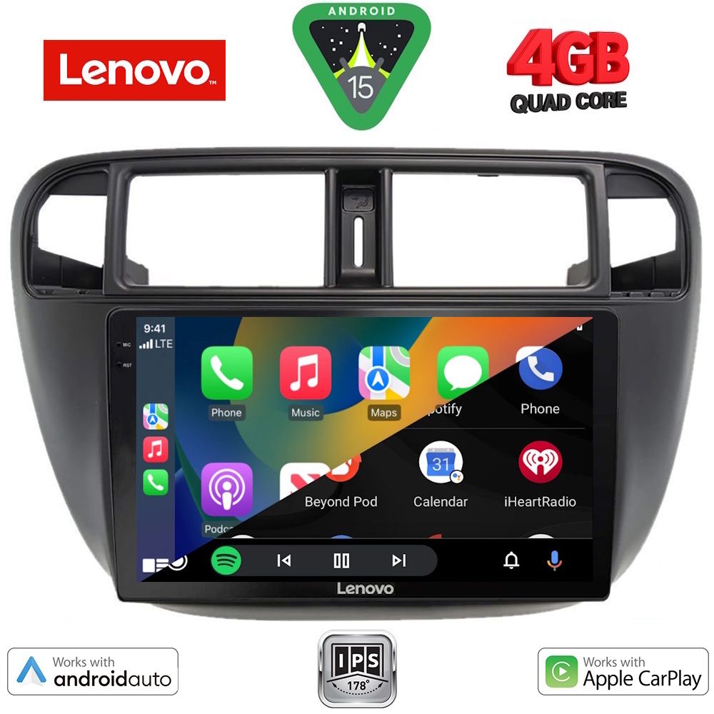 LENOVO LVE 8186_CPAA A/C (9inc) MULTIMEDIA TABLET for HONDA CIVIC mod. 1995-2001 LENOVO LVE 8186_CPAA A/C (9inc) MULTIMEDIA TABLET for HONDA CIVIC mod. 1995-2001