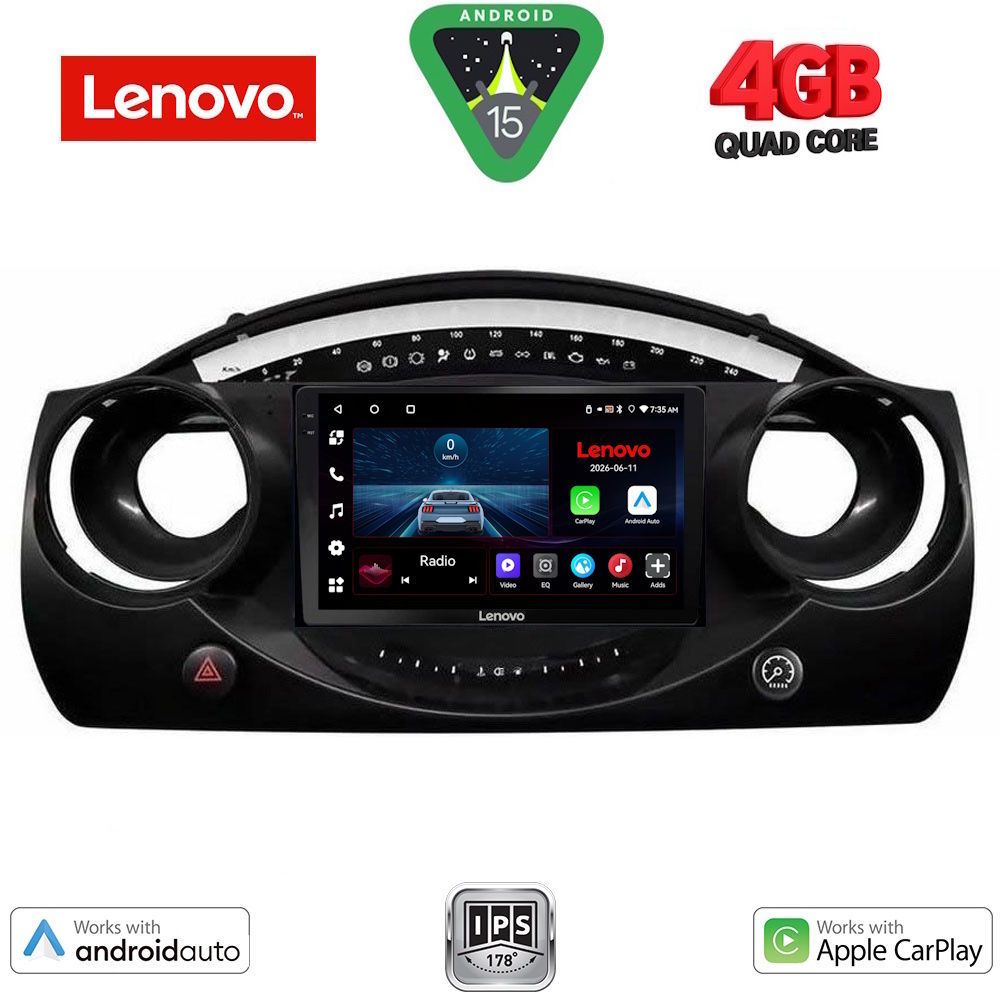 LENOVO LVE 8063_CPAA (9inc) MULTIMEDIA TABLET for MINI COOPER (R50-R52-R53) mod. 2000-2006 LENOVO LVE 8063_CPAA (9inc) MULTIMEDIA TABLET for MINI COOPER (R50-R52-R53) mod. 2000-2006