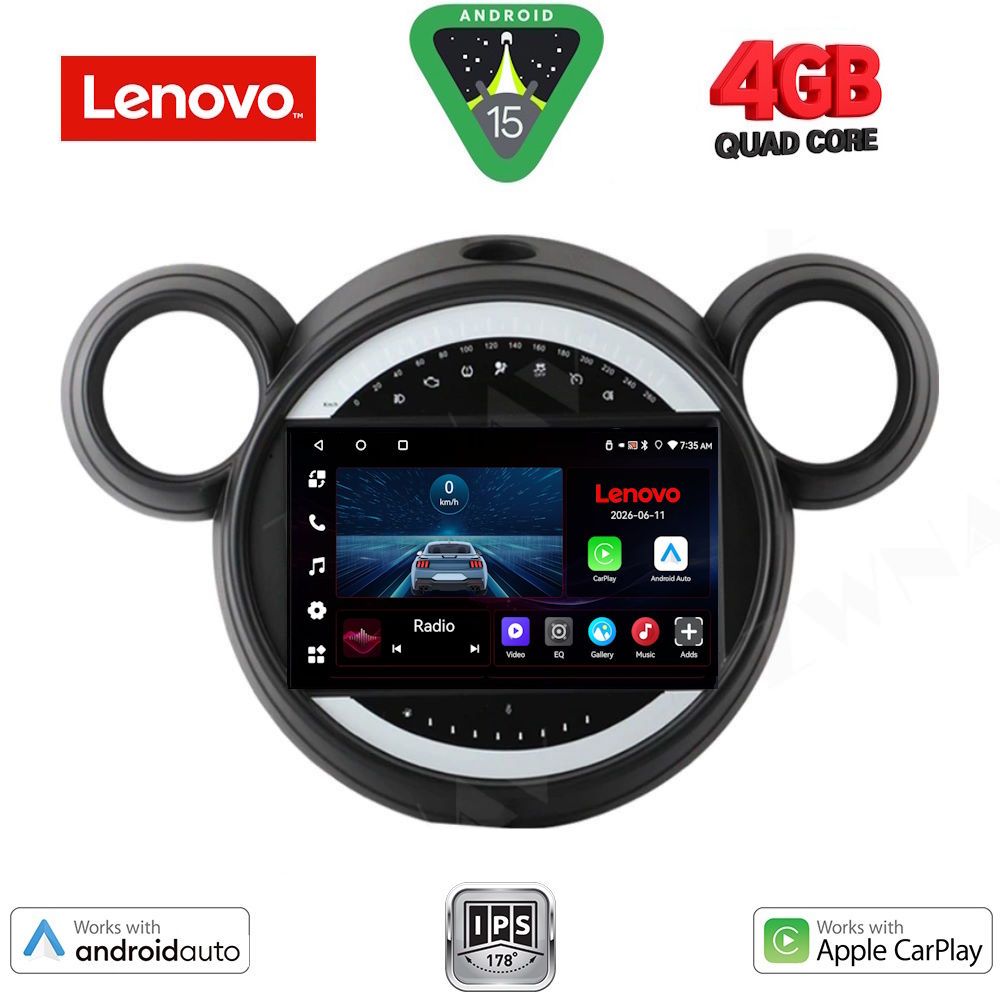 LENOVO LVE 8065_CPAA (9inc) MULTIMEDIA TABLET for MINI COUNTRYMAN (R60) mod. 2010-2016 - PACEMAN (R61) mod. 2013-2016 LENOVO LVE 8065_CPAA (9inc) MULTIMEDIA TABLET for MINI COUNTRYMAN (R60) mod. 2010-2016 - PACEMAN (R61) mod. 2013-2016