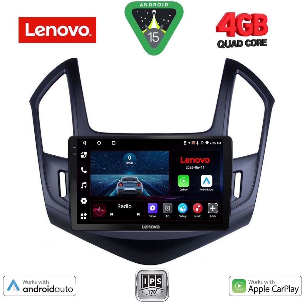LENOVO LVE 8077_CPAA (9inc) MULTIMEDIA TABLET for CHEVROLET CRUZE mod. 2013-2015 LENOVO LVE 8077_CPAA (9inc) MULTIMEDIA TABLET for CHEVROLET CRUZE mod. 2013-2015