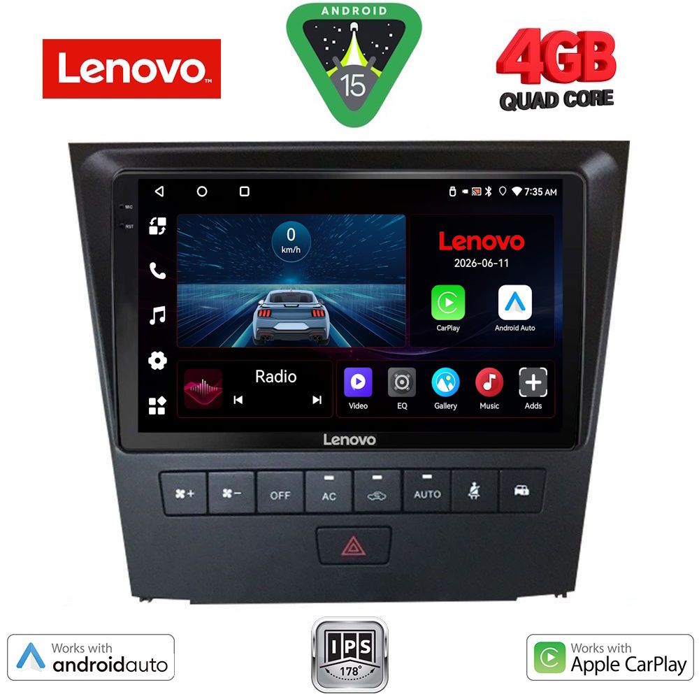 LENOVO LVE 8341_CPAA (9inc) MULTIMEDIA TABLET for LEXUS GS mod. 2004-2011 LENOVO LVE 8341_CPAA (9inc) MULTIMEDIA TABLET for LEXUS GS mod. 2004-2011