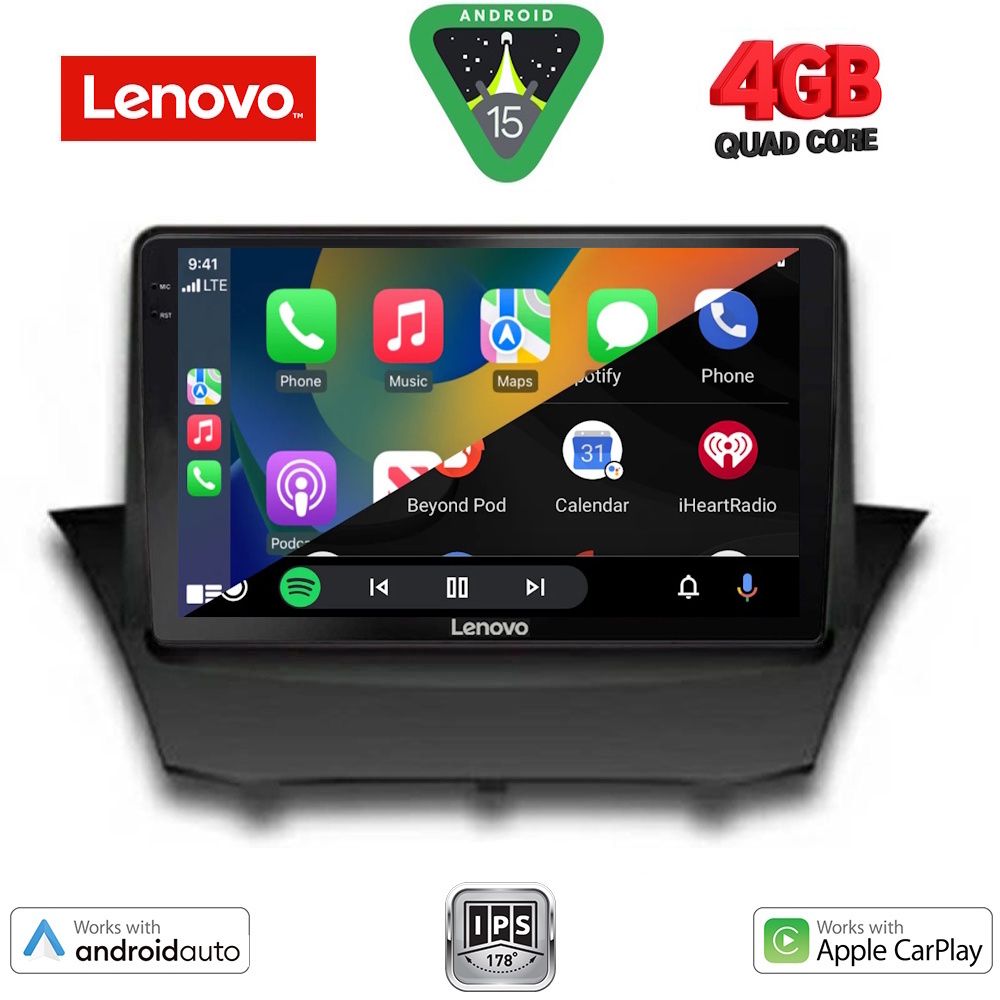 LENOVO LVE 8154A_CPAA (9inc) MULTIMEDIA TABLET for FORD FIESTA mod. 2008-2017 LENOVO LVE 8154A_CPAA (9inc) MULTIMEDIA TABLET for FORD FIESTA mod. 2008-2017