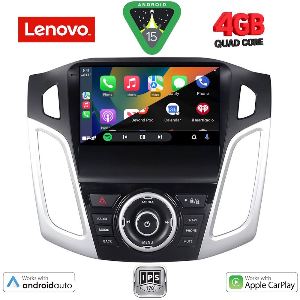 LENOVO LVE 8157_CPAA (9inc) MULTIMEDIA TABLET for FORD FOCUS mod. 2011-2018 LENOVO LVE 8157_CPAA (9inc) MULTIMEDIA TABLET for FORD FOCUS mod. 2011-2018