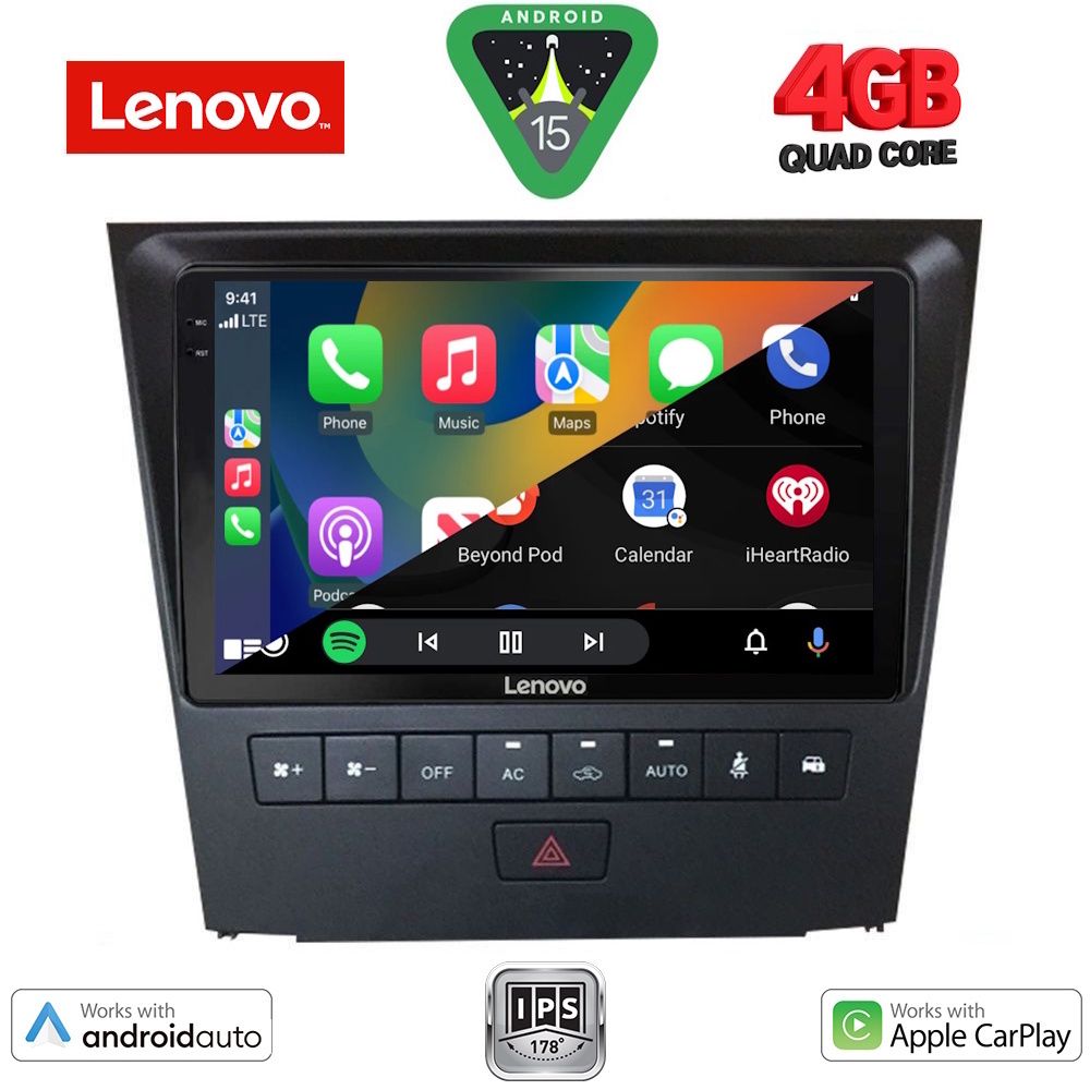 LENOVO LVE 8341_CPAA (9inc) MULTIMEDIA TABLET for LEXUS GS mod. 2004-2011 LENOVO LVE 8341_CPAA (9inc) MULTIMEDIA TABLET for LEXUS GS mod. 2004-2011