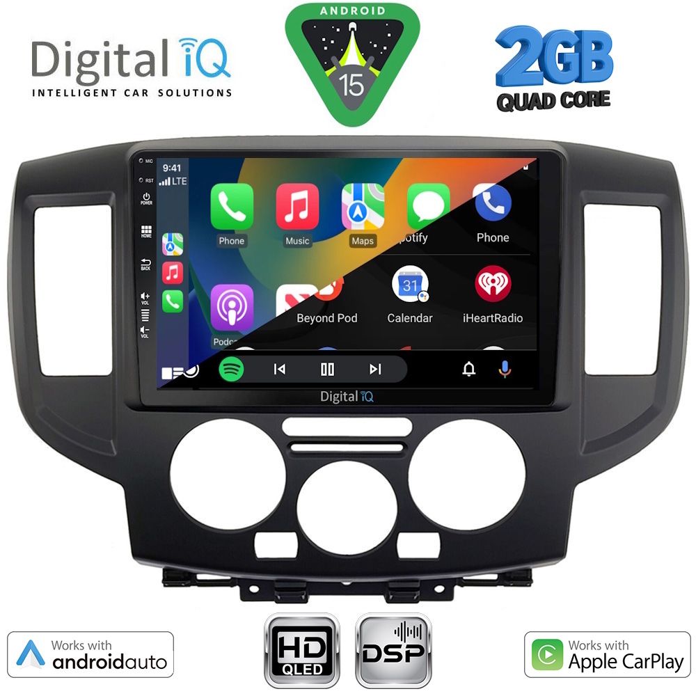 DIGITAL IQ BXC 3458BL_CPAA (9inc) MULTIMEDIA TABLET for NISSAN NV 200 mod. 2009-2020 (BLACK) DIGITAL IQ BXC 3458BL_CPAA (9inc) MULTIMEDIA TABLET for NISSAN NV 200 mod. 2009-2020 (BLACK)