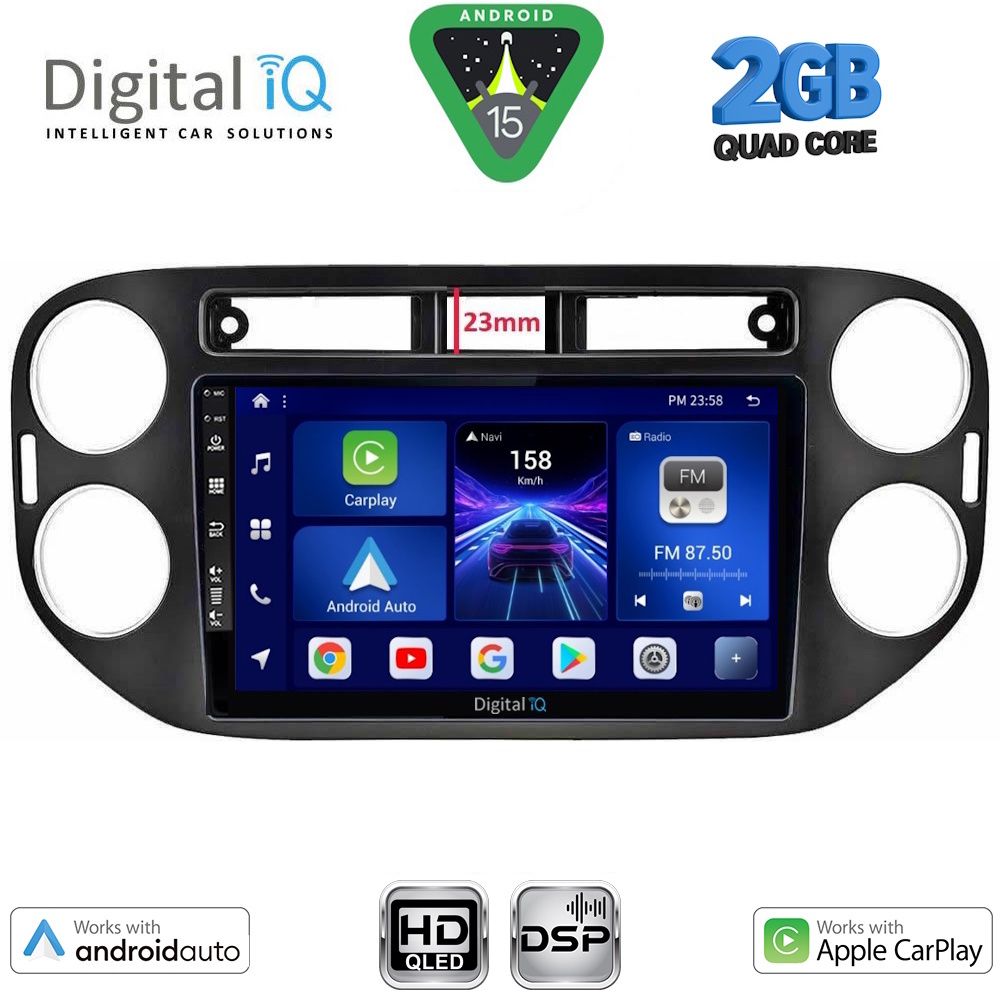 DIGITAL IQ BXC 3760BL_CPAA (9inc) MULTIMEDIA TABLET for VW TIGUAN mod. 2011-2016 (BLACK) DIGITAL IQ BXC 3760BL_CPAA (9inc) MULTIMEDIA TABLET for VW TIGUAN mod. 2011-2016 (BLACK)