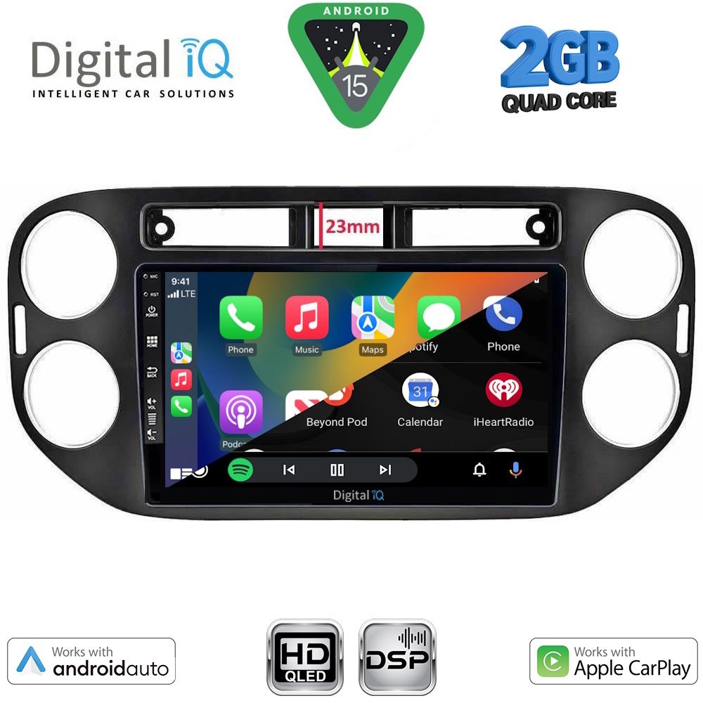 DIGITAL IQ BXC 3760BL_CPAA (9inc) MULTIMEDIA TABLET for VW TIGUAN mod. 2011-2016 (BLACK) DIGITAL IQ BXC 3760BL_CPAA (9inc) MULTIMEDIA TABLET for VW TIGUAN mod. 2011-2016 (BLACK)