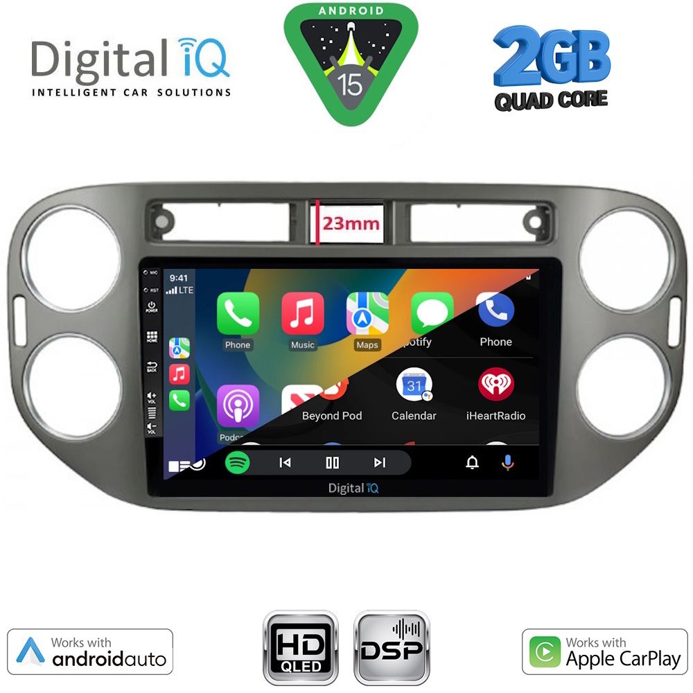 DIGITAL IQ BXC 3760GR_CPAA (9inc) MULTIMEDIA TABLET for VW TIGUAN mod. 2011-2016 (GREY) DIGITAL IQ BXC 3760GR_CPAA (9inc) MULTIMEDIA TABLET for VW TIGUAN mod. 2011-2016 (GREY)