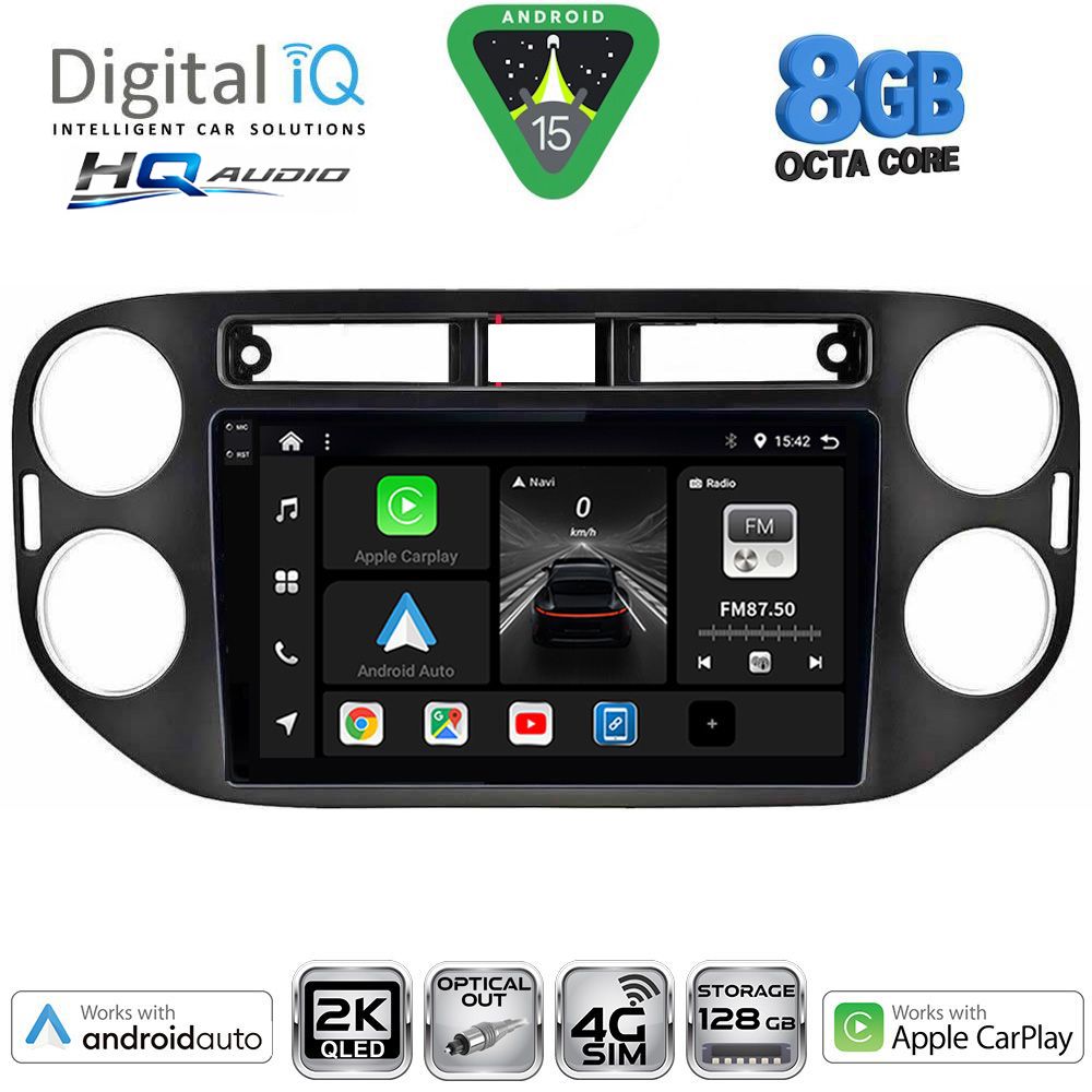 DIGITAL IQ BXK 20760BL_CPAA (9inc) MULTIMEDIA TABLET for VW TIGUAN mod. 2011-2016 (BLACK) DIGITAL IQ BXK 20760BL_CPAA (9inc) MULTIMEDIA TABLET for VW TIGUAN mod. 2011-2016 (BLACK)