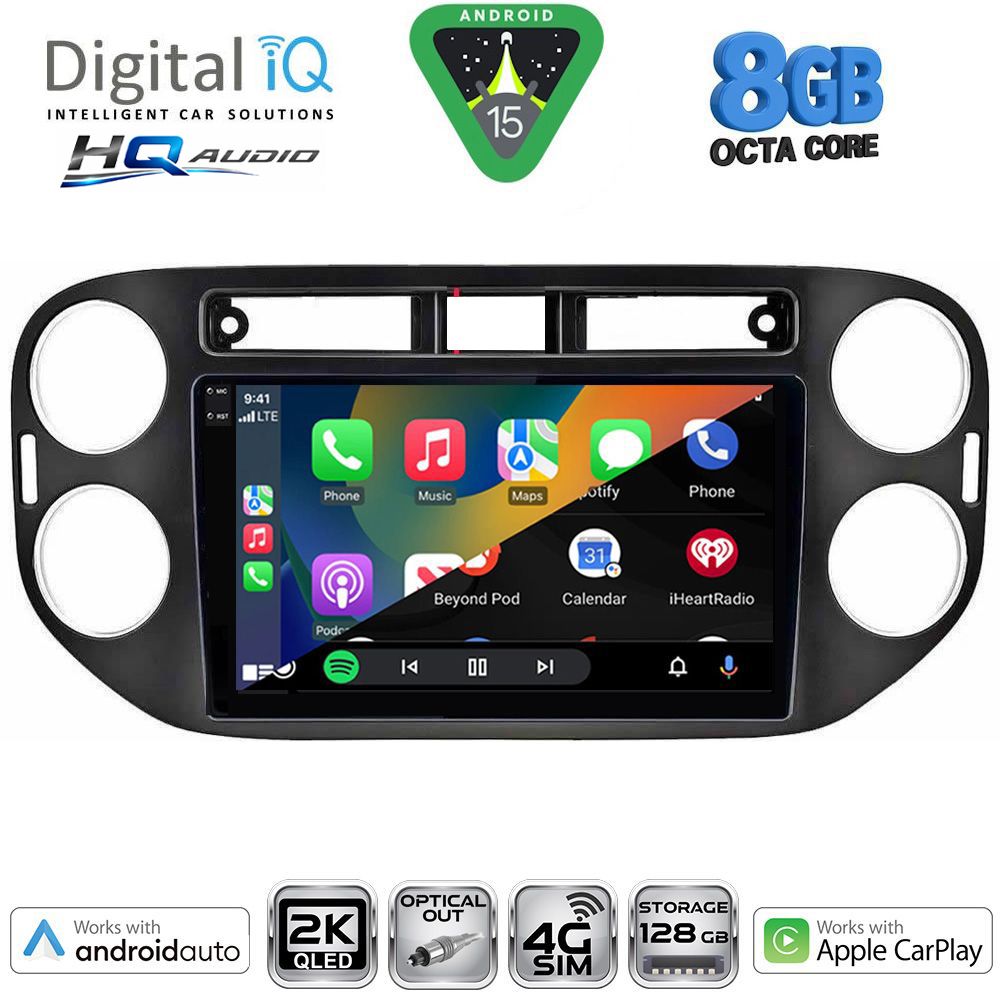 DIGITAL IQ BXK 20760BL_CPAA (9inc) MULTIMEDIA TABLET for VW TIGUAN mod. 2011-2016 (BLACK) DIGITAL IQ BXK 20760BL_CPAA (9inc) MULTIMEDIA TABLET for VW TIGUAN mod. 2011-2016 (BLACK)