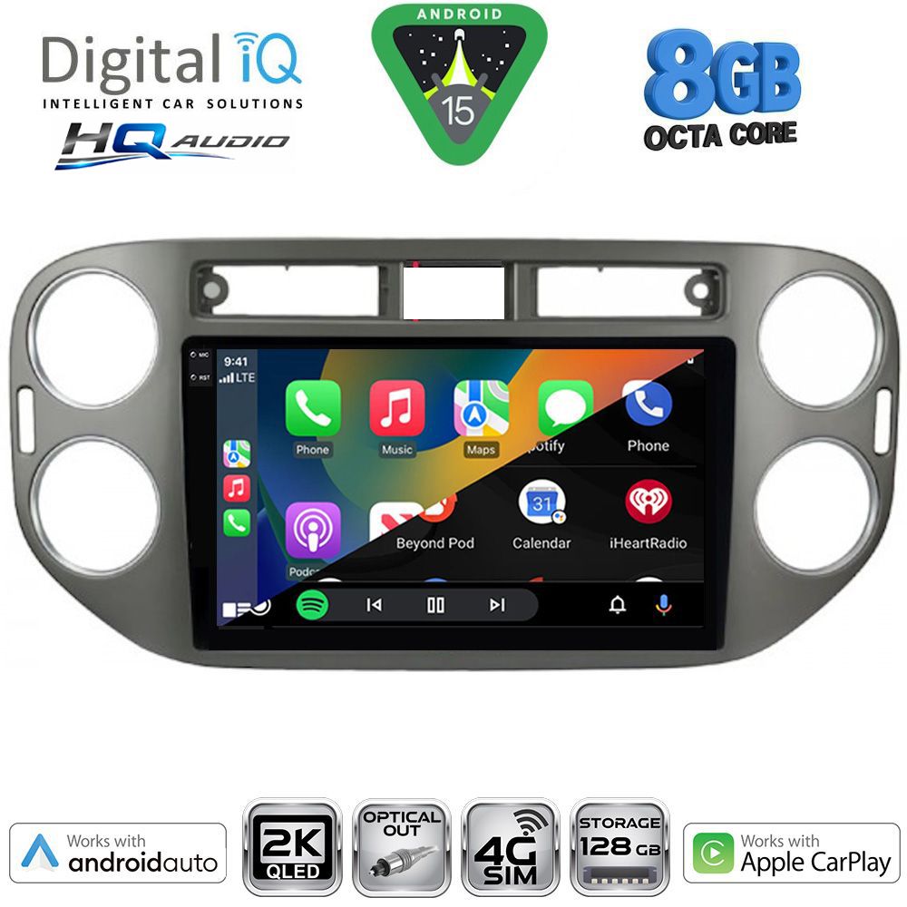 DIGITAL IQ BXK 20760GR_CPAA (9inc) MULTIMEDIA TABLET for VW TIGUAN mod. 2011-2016 (GREY) DIGITAL IQ BXK 20760GR_CPAA (9inc) MULTIMEDIA TABLET for VW TIGUAN mod. 2011-2016 (GREY)