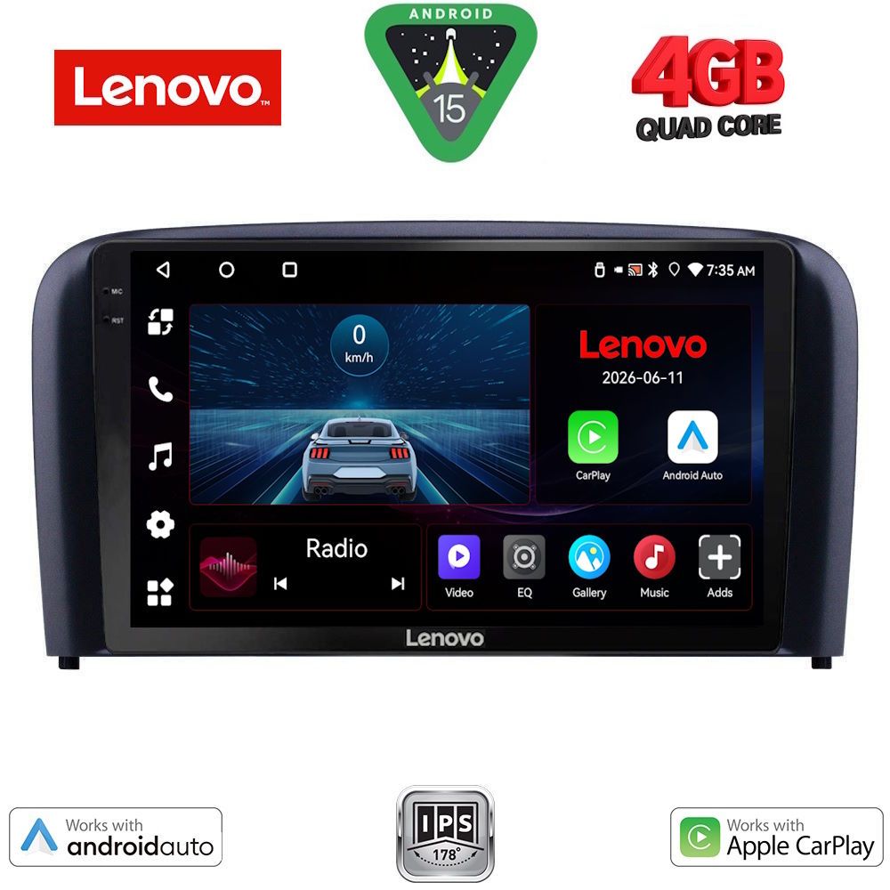 LENOVO LVE 8786_CPAA (9inc) MULTIMEDIA TABLET for VOLVO S80 mod. 1999-2006 LENOVO LVE 8786_CPAA (9inc) MULTIMEDIA TABLET for VOLVO S80 mod. 1999-2006