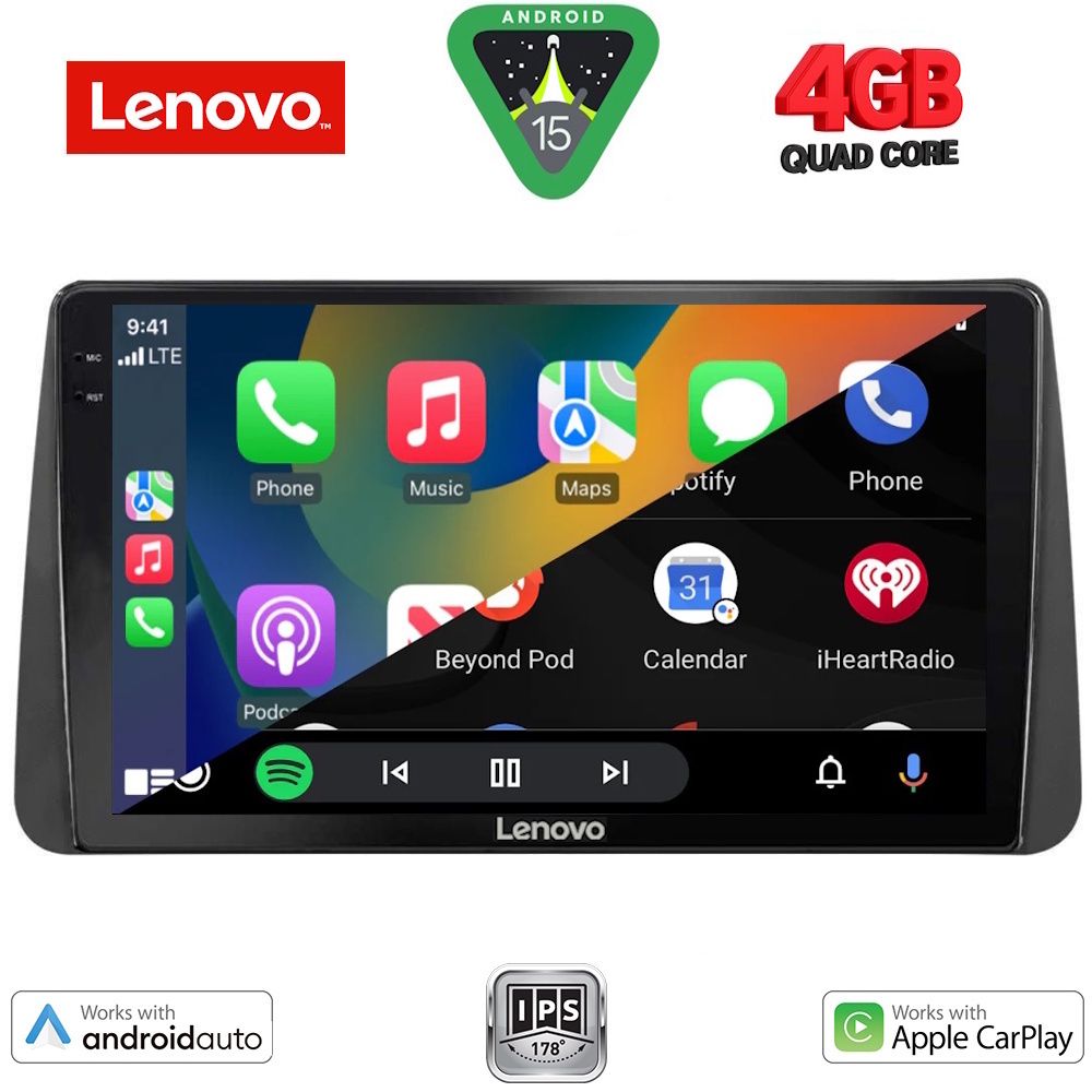 LENOVO LVE 8149_CPAA DASH (9inc) MULTIMEDIA TABLET for FIAT TIPO mod. 2018-2023 LENOVO LVE 8149_CPAA DASH (9inc) MULTIMEDIA TABLET for FIAT TIPO mod. 2018-2023