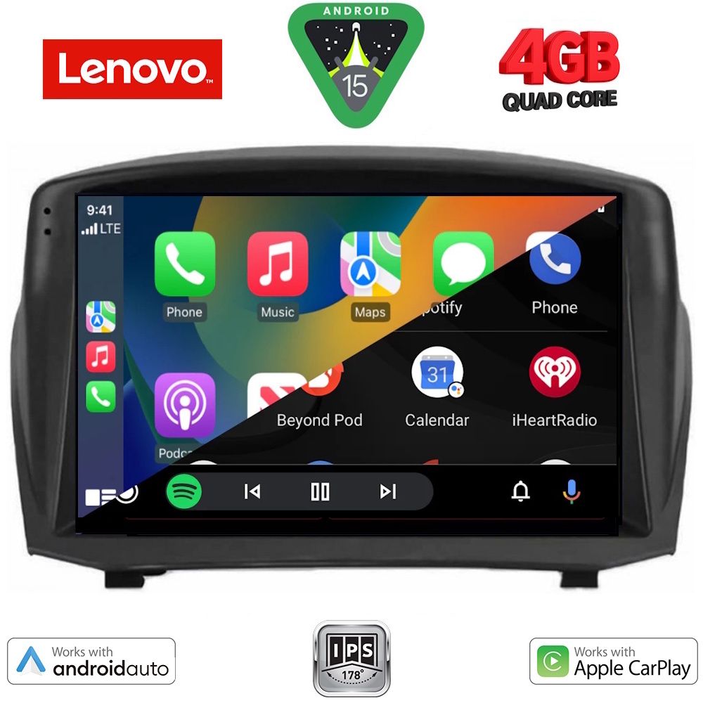 LENOVO LVE 8154B_CPAA (9inc) MULTIMEDIA TABLET for FORD FIESTA mod. 2008-2017 LENOVO LVE 8154B_CPAA (9inc) MULTIMEDIA TABLET for FORD FIESTA mod. 2008-2017