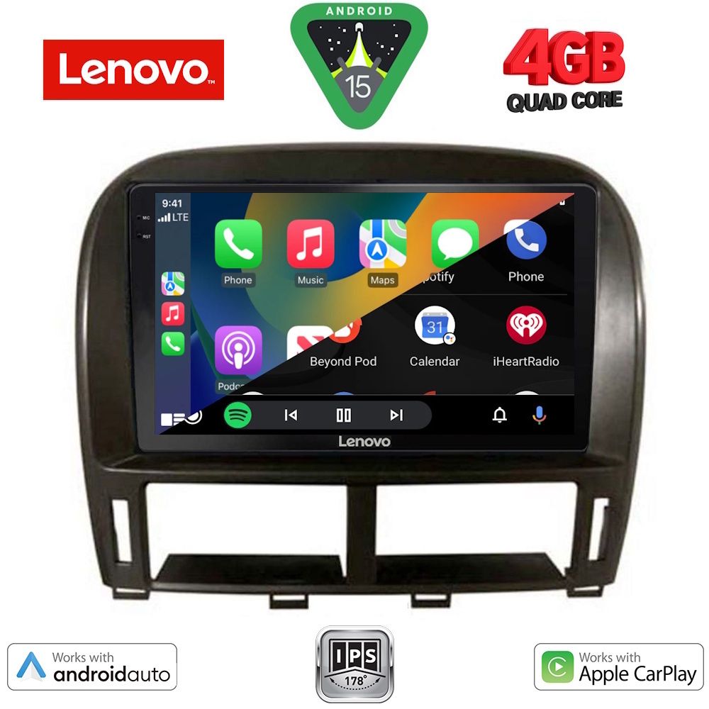 LENOVO LVE 8343_CPAA (9inc) MULTIMEDIA TABLET for LEXUS LS 430 – XF 430 mod. 2000-2006 LENOVO LVE 8343_CPAA (9inc) MULTIMEDIA TABLET for LEXUS LS 430 – XF 430 mod. 2000-2006