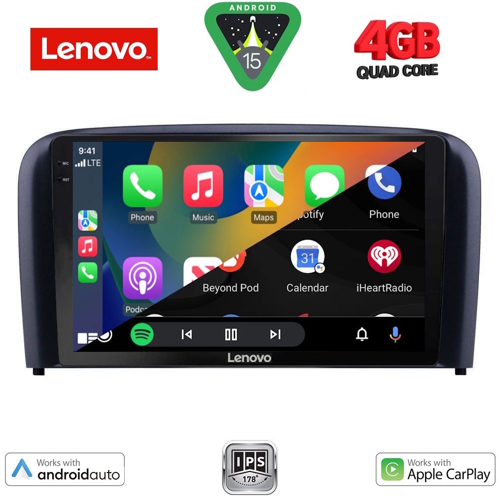LENOVO LVE 8786_CPAA (9inc) MULTIMEDIA TABLET for VOLVO S80 mod. 1999-2006 LENOVO LVE 8786_CPAA (9inc) MULTIMEDIA TABLET for VOLVO S80 mod. 1999-2006